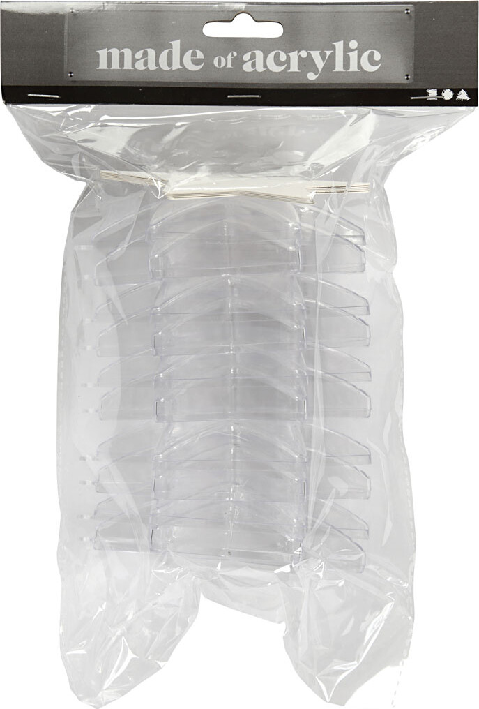 Deko-Stjerne - H 10 Cm - Transparent - 5 Stk
