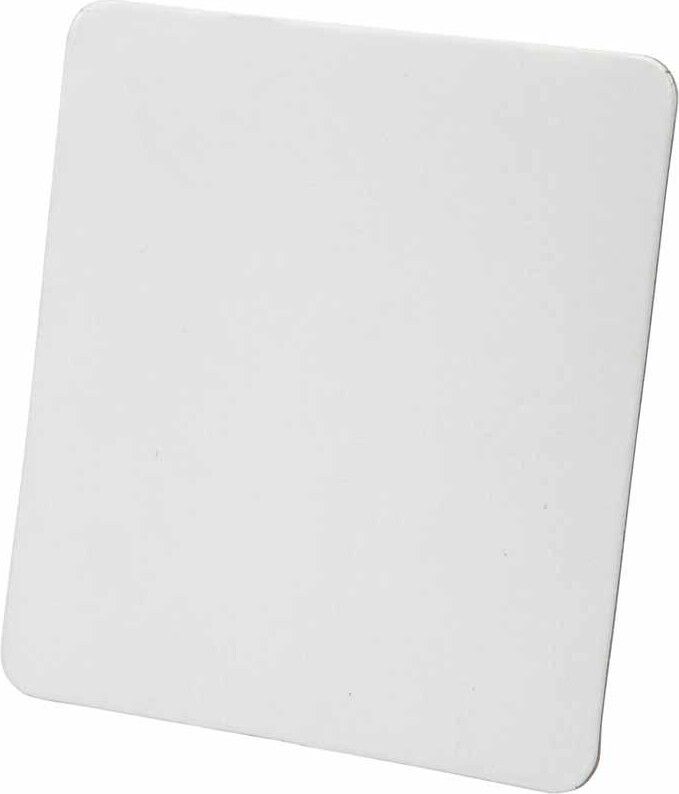 Dekoplade - Str 17X19 Cm - Tykkelse 2 Mm - Hvid - 5 Stk