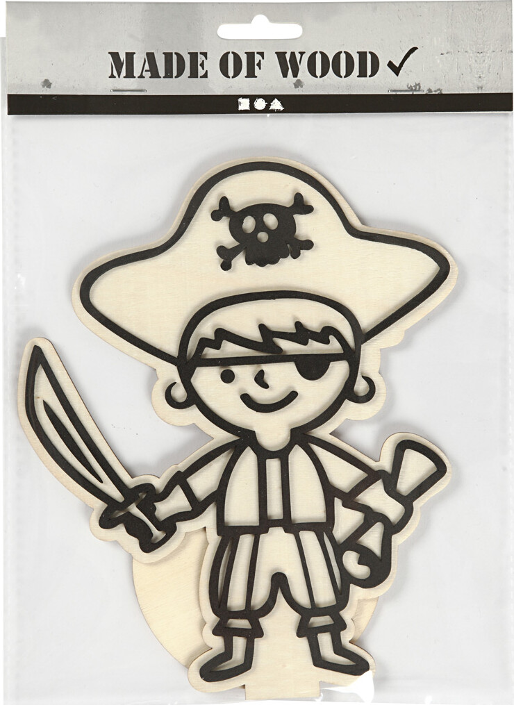 Dekorationsfigur - Pirat - H 19 Cm - 1 Stk