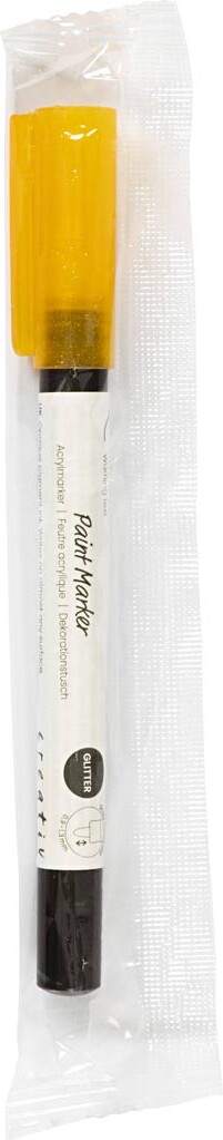 Dekorationstusch - Tykkelse 0 9-1 3 Mm - Guld Glitter - 1 Stk