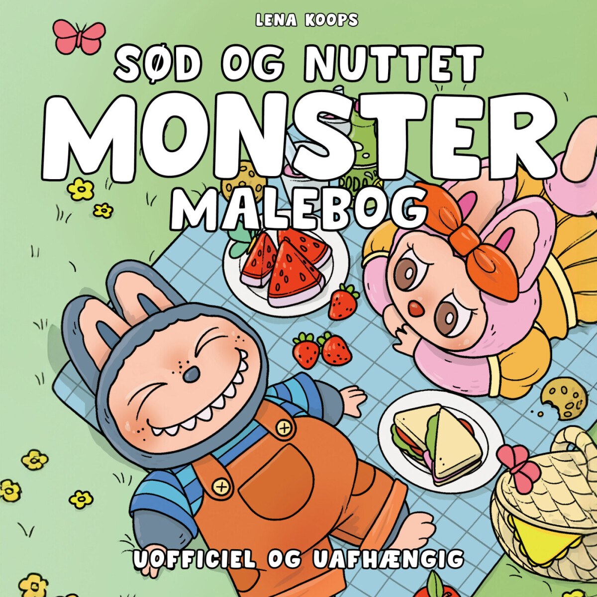Sød Og Nuttet Monster Malebog - Cozy Coloring