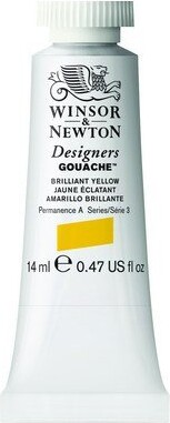 Winsor Newton - Akvarelfarve - Gouache - Brilliant Yellow 14 Ml