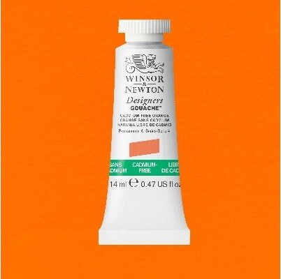 Winsor Newton - Designers Gouache Maling 14 Ml - Orange 899