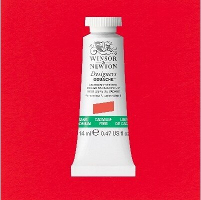 Winsor Newton - Designers Gouache Maling 14 Ml - Red 901