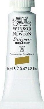 Winsor Newton - Akvarelfarve - Gouache - Guld 14 Ml