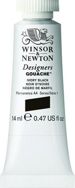 Winsor Newton - Designers Gouache 14Ml Ivory Black 331