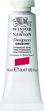 Winsor Newton - Designers Gouache Maling - Permanent Rose 14 Ml