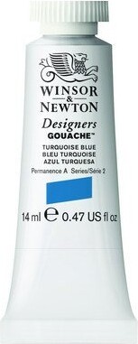 Winsor Newton - Akvarelfarve - Gouache - Turquoise Blue 14 Ml