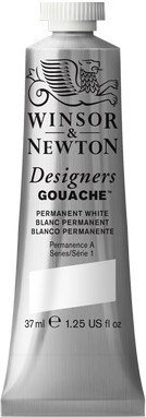 Winsor Newton - Akvarelfarve - Gouache - Permanent White 37 Ml
