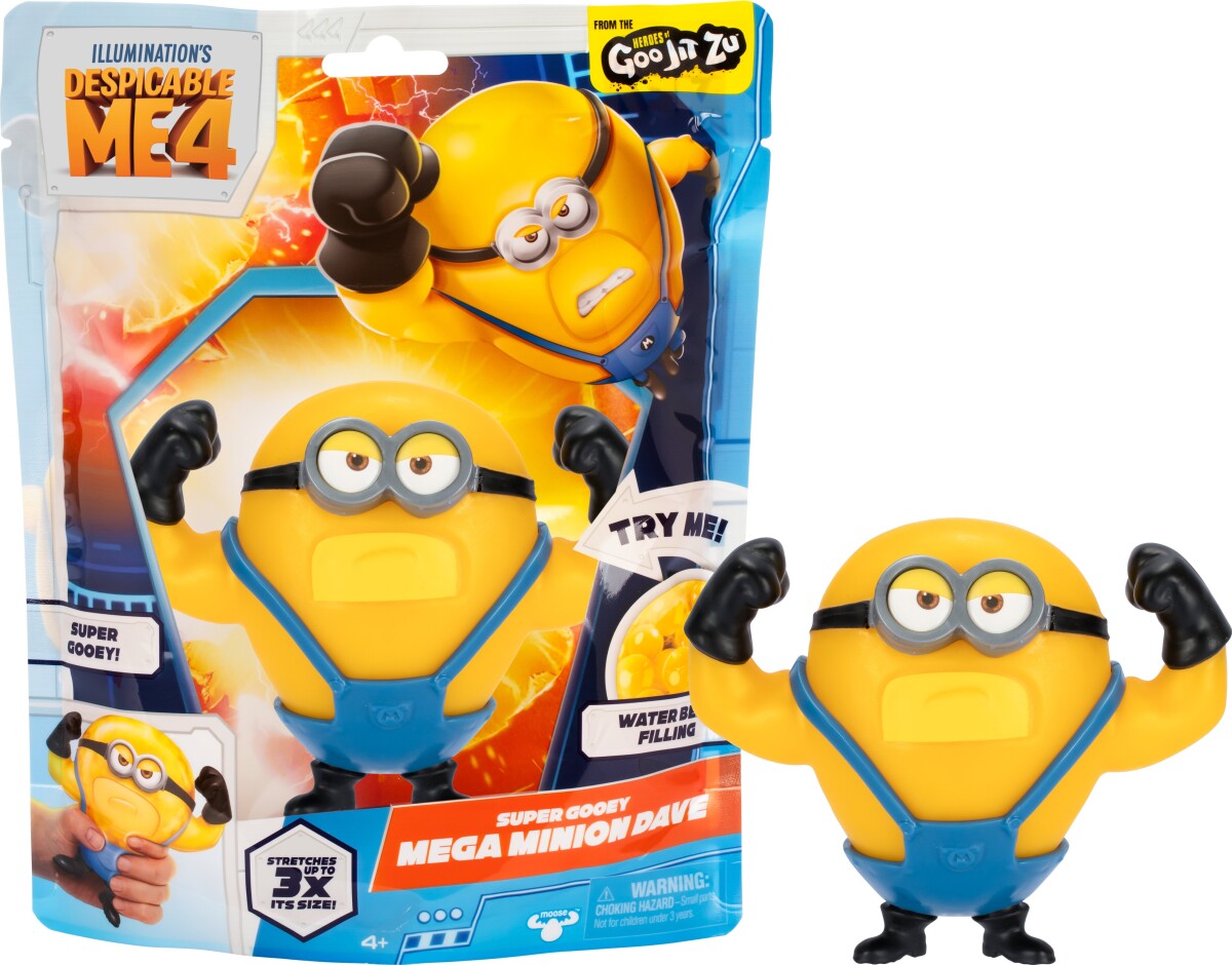Despicable Me 4 - Go Jit Zu Strækbar Figur - Dave