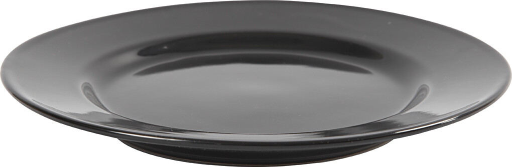 Desserttallerken - Ø 19 Cm - Sort - 6 Stk