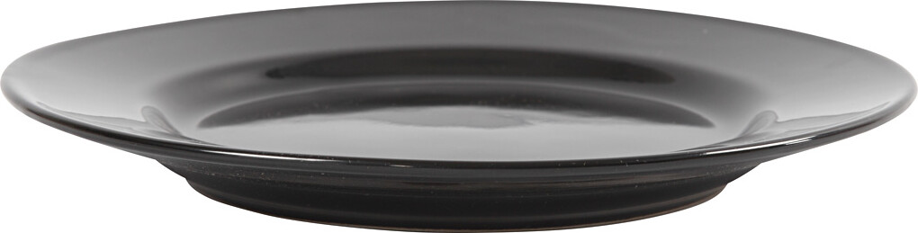 Desserttallerken - Ø 19 Cm - Sort - 6 Stk