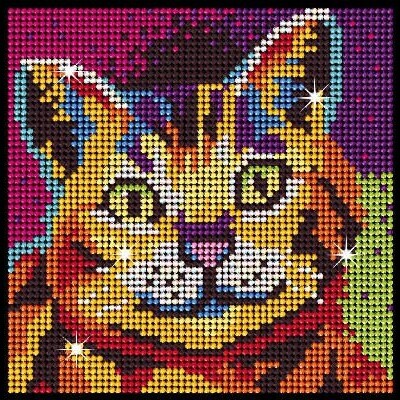 Diamond Art - Kat - 20 X 20 Cm