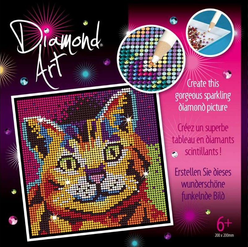 Diamond Art - Kat - 20 X 20 Cm