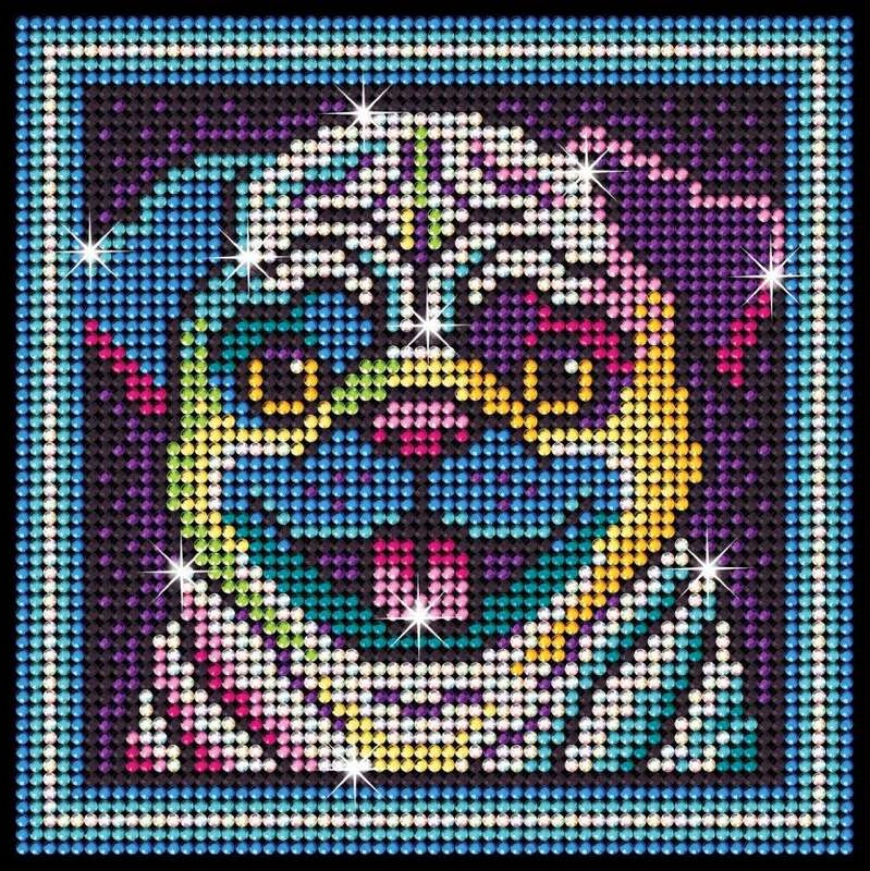 Diamond Art - Mops Hund - 20 X 20 Cm