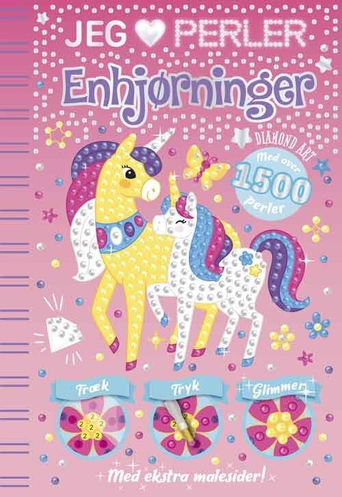 Diamond Art - Jeg Elsker Perler - 1500 Perler - Enhjørninger