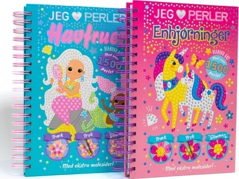 Diamond Art - Jeg Elsker Perler - 1500 Perler - Enhjørninger