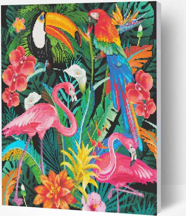 Diamond Painting - Tropisk - Diamond Art - 30X40 Cm
