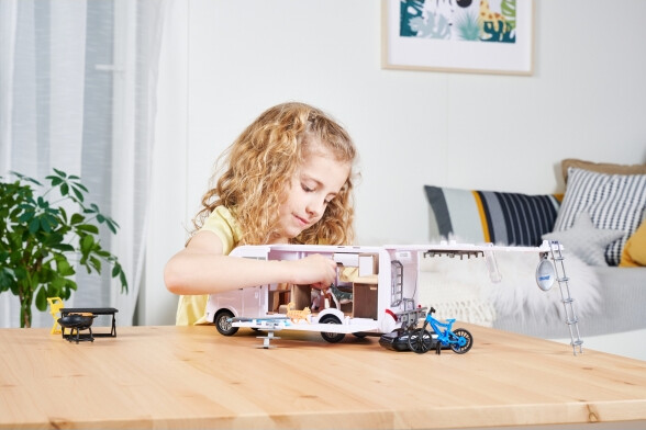 Dickie Toys - Hymer Camper Set - Autocamper Legetøj Sæt