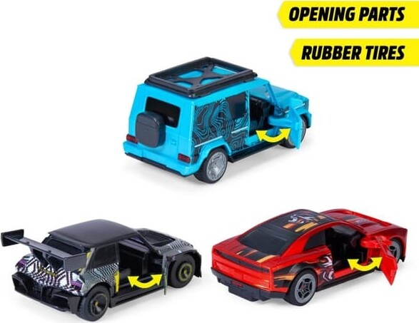 Dickie Toys - Pullback Racer - Racerbil Legetøj - Assorteret