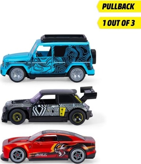 Dickie Toys - Pullback Racer - Racerbil Legetøj - Assorteret