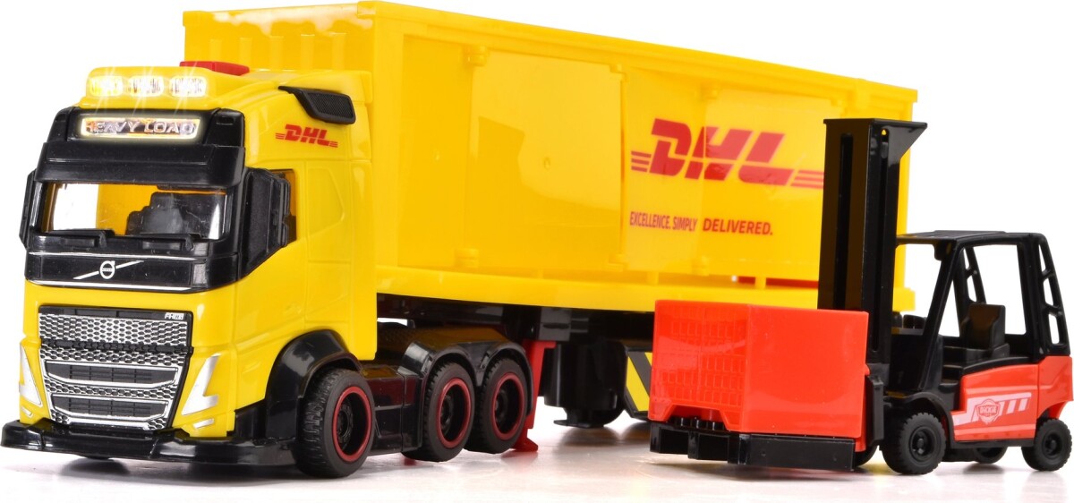 Dickie Toys - Dhl Legetøjs Lastbil Med Lyd Og Lys