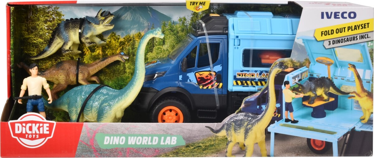 Dickie Toys - Dino World Lab - Dinosaur Figur Legesæt