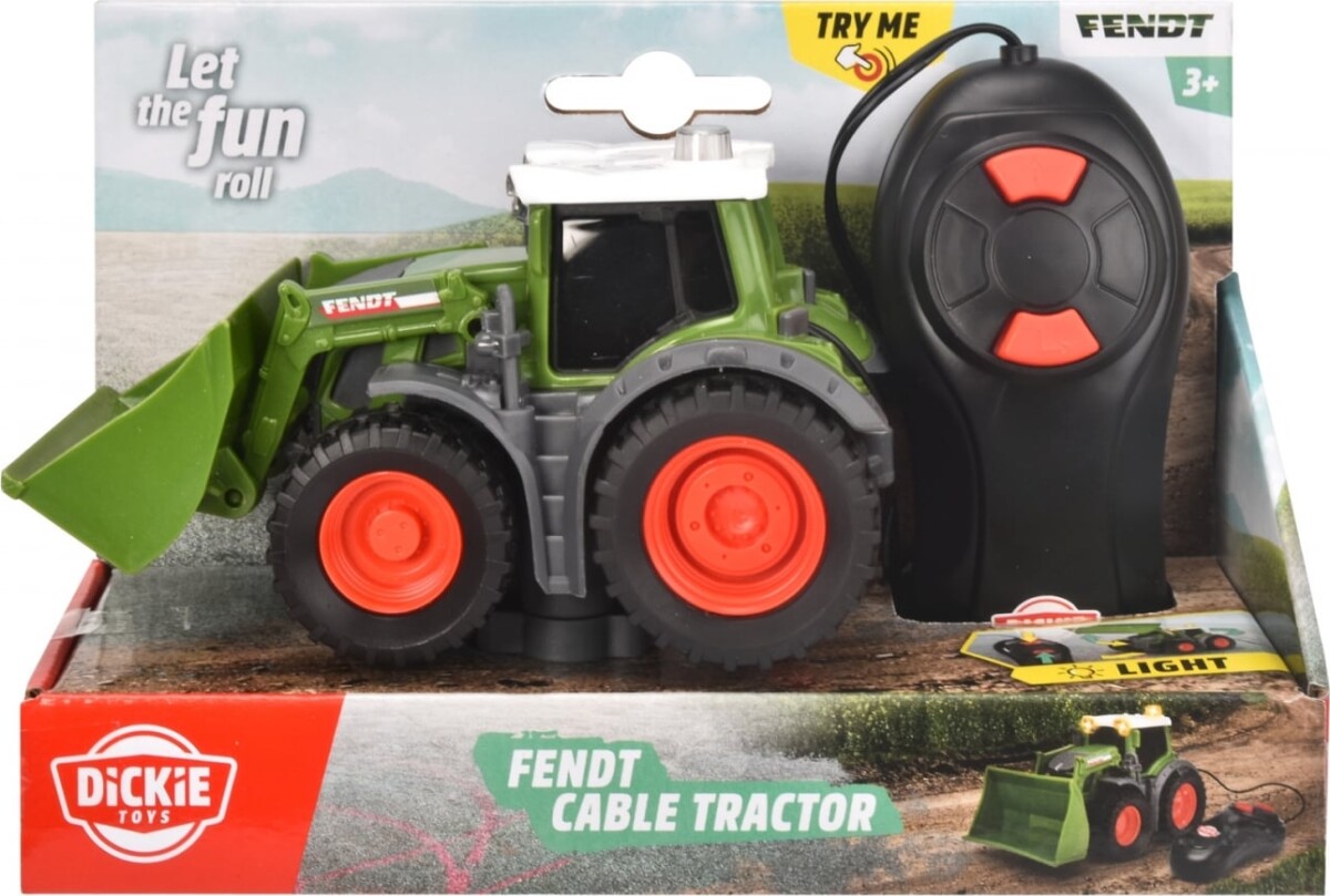Dickie Toys - Fendt Cable Tractor - Fjernstyret Traktor Til Børn