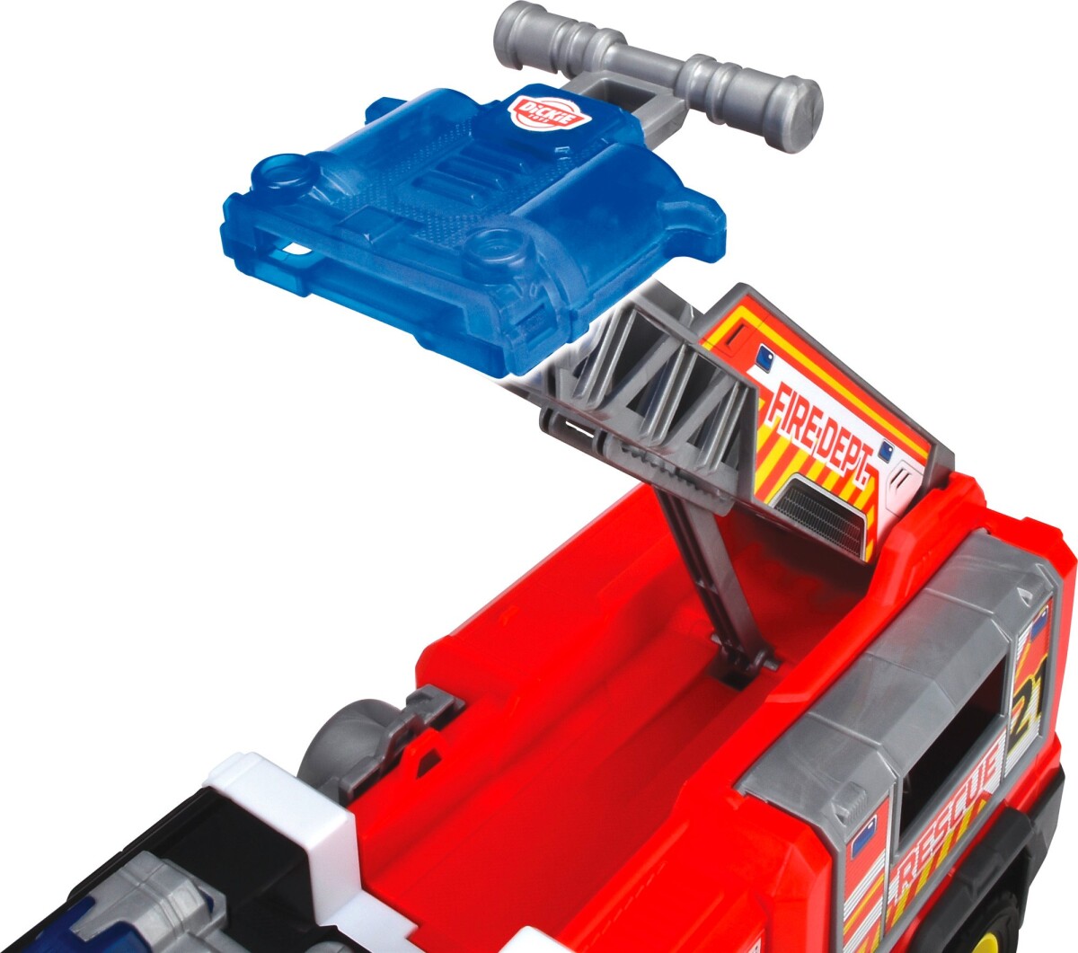 Dickie Toys - Brandbil Legetøj Med Lys Og Lyd - Fire Rescue Unit