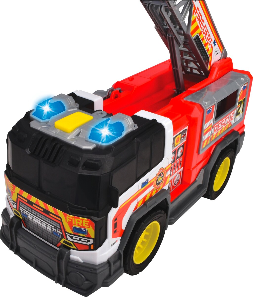 Dickie Toys - Brandbil Legetøj Med Lys Og Lyd - Fire Rescue Unit