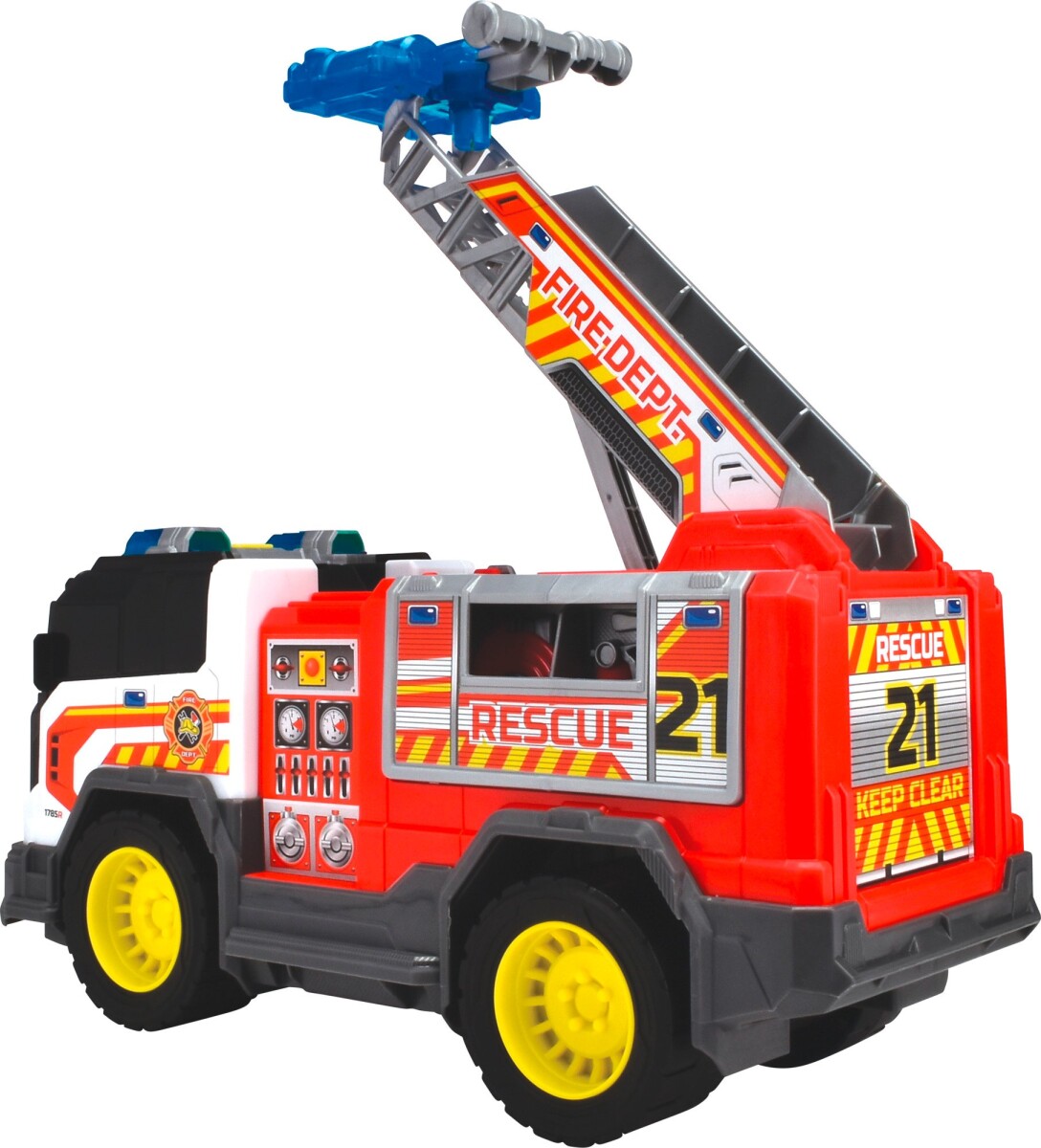 Dickie Toys - Brandbil Legetøj Med Lys Og Lyd - Fire Rescue Unit
