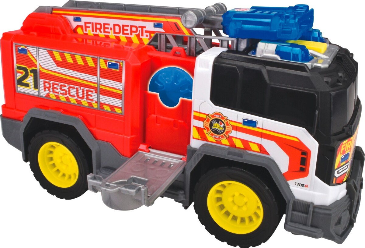Dickie Toys - Brandbil Legetøj Med Lys Og Lyd - Fire Rescue Unit
