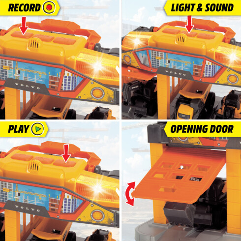 Dickie Toys - Volco Micro Construction Station - Med Lys Og Lyd