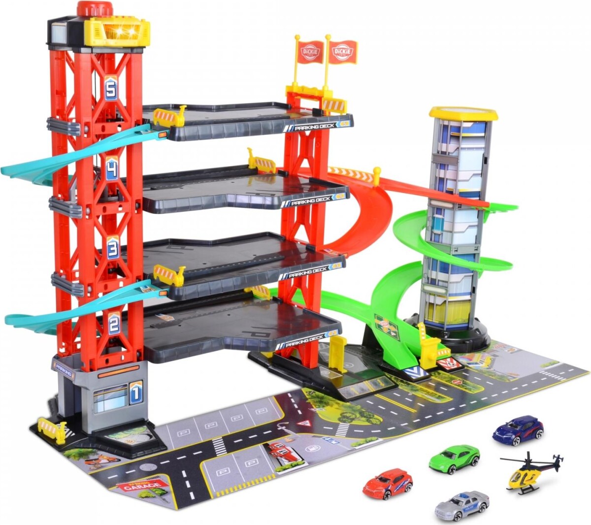Dickie Toys - Parkerings Garage - Med Lys Og Lyd - 52 Cm