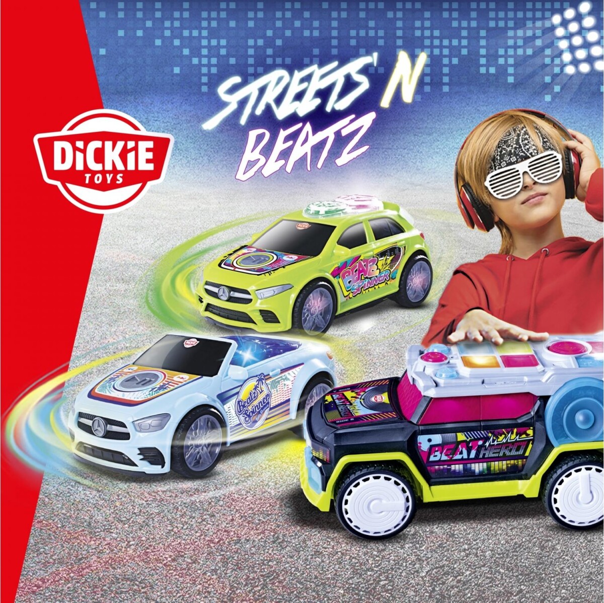 Dickie Toys - Politibil Legetøj Med Lyd Og Lys - Streets N Beatz