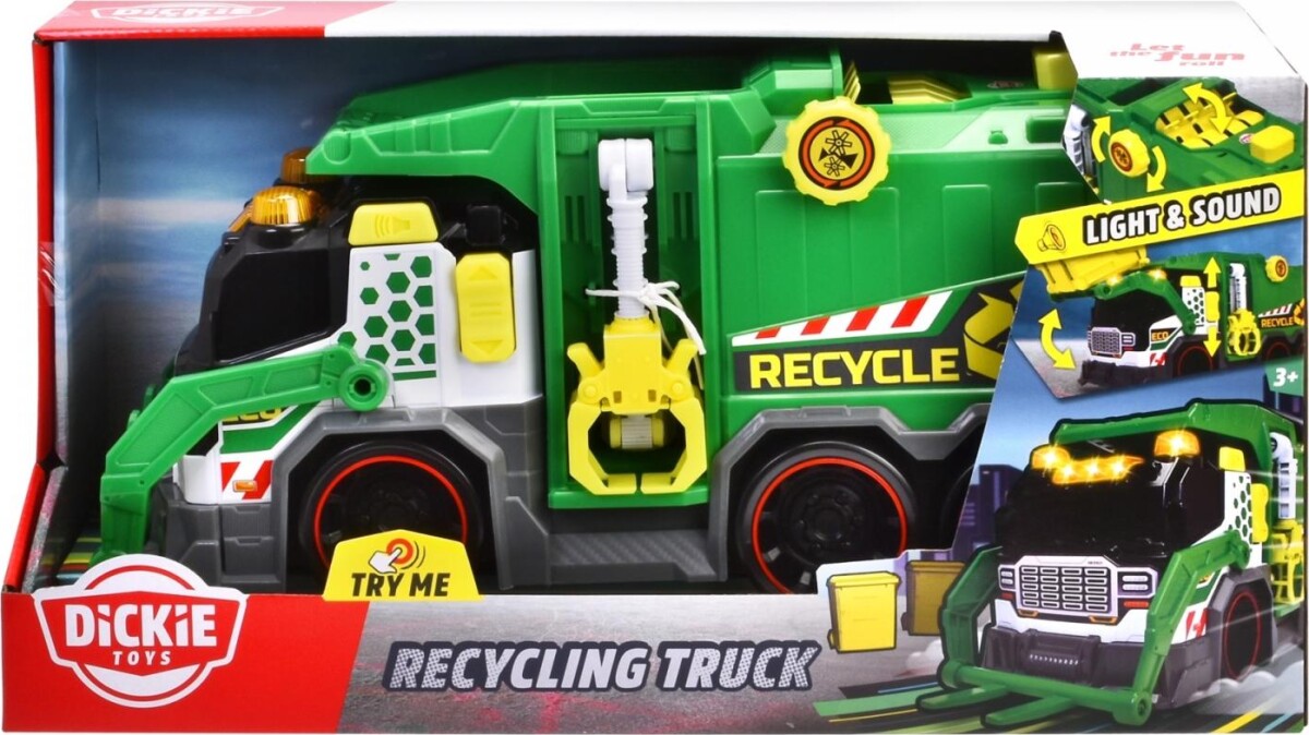 Dickie Toys - Skraldebil - Med Lys Og Lyd