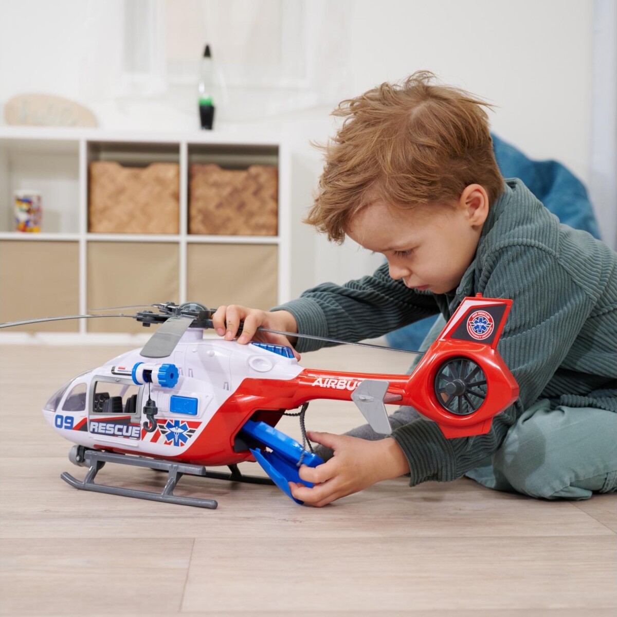 Dickie Toys - Stor Rednings Helikopter Med Lys Og Lyd