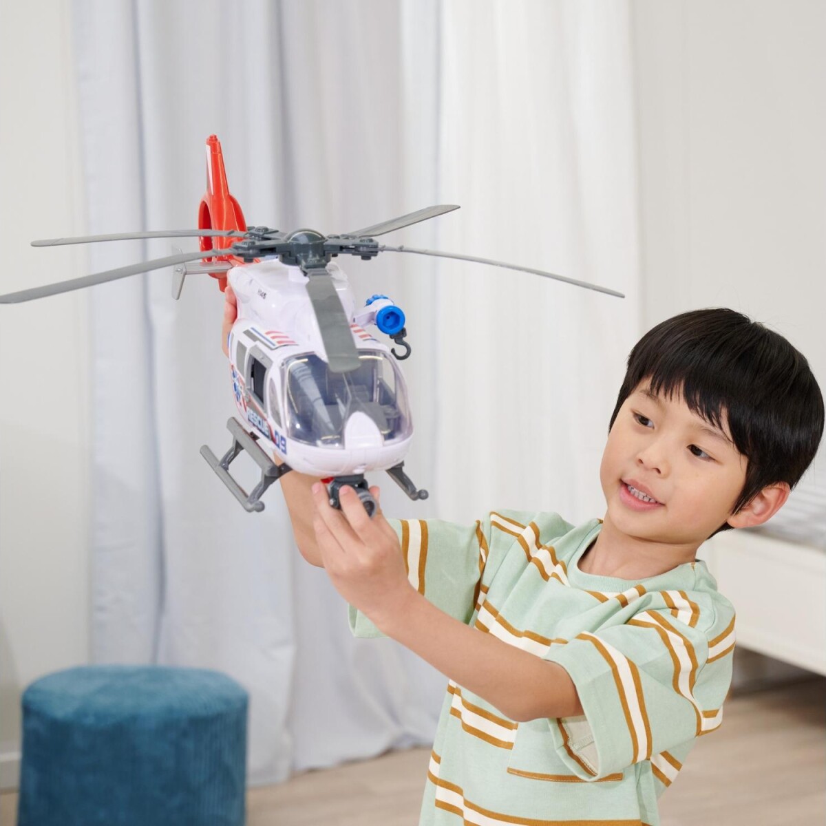 Dickie Toys - Stor Rednings Helikopter Med Lys Og Lyd