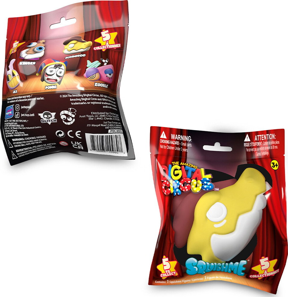 The Amazing Digital Circus - Squishmes Squishy Figur - Assorteret