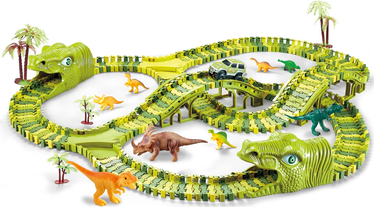 Dino - Multitrack Bilbane Sæt - 240 Dele
