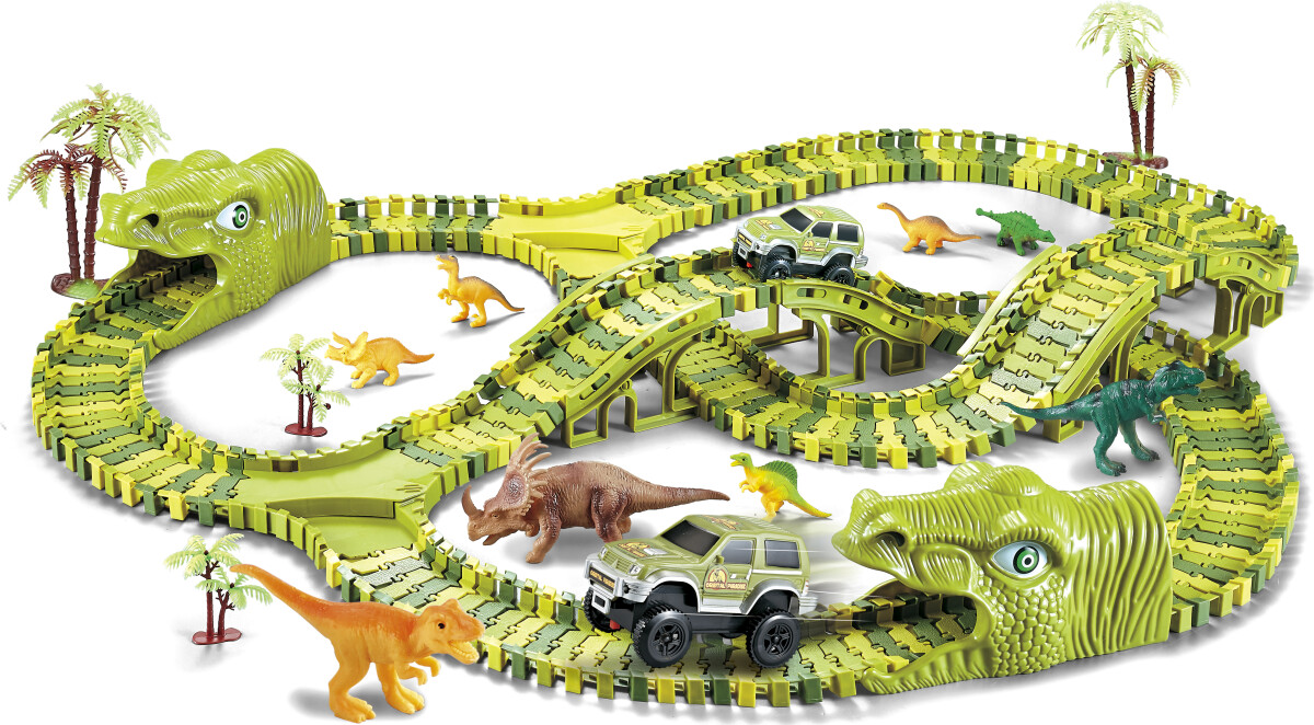 Dino - Multitrack Bilbane Sæt - 240 Dele