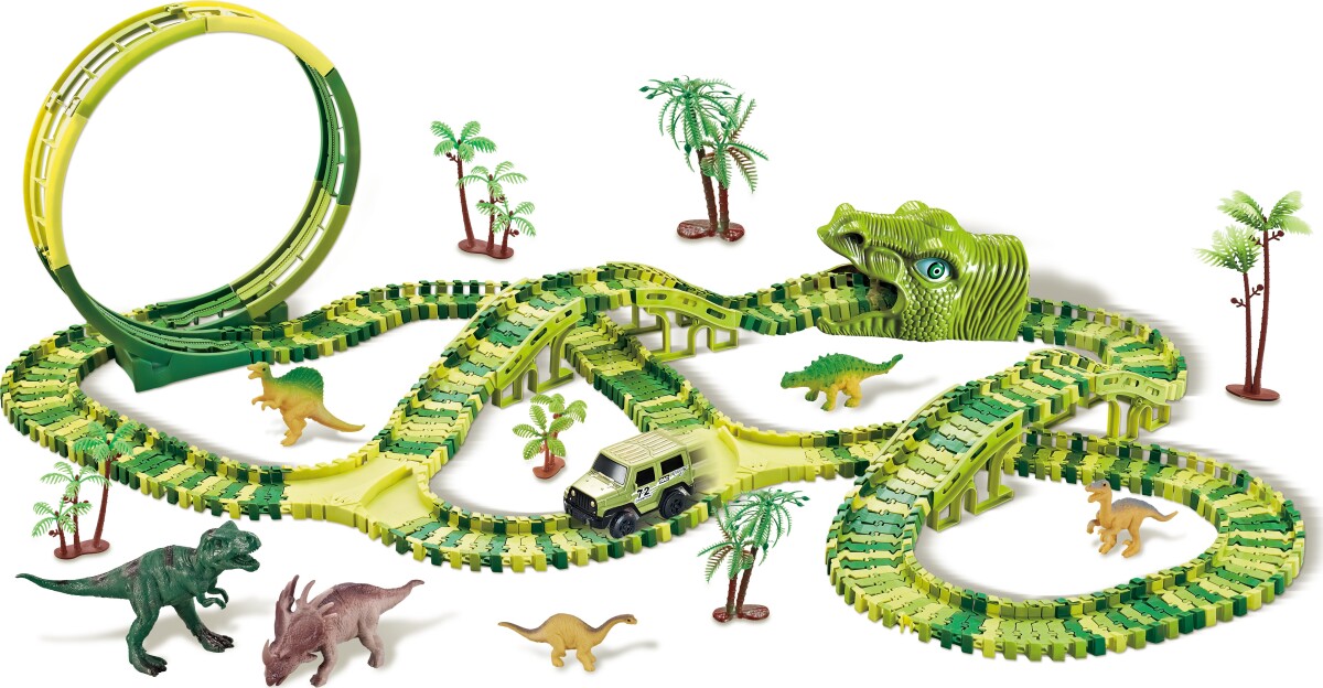 Multitrack - Dino Bilbane Sæt - 325 Dele