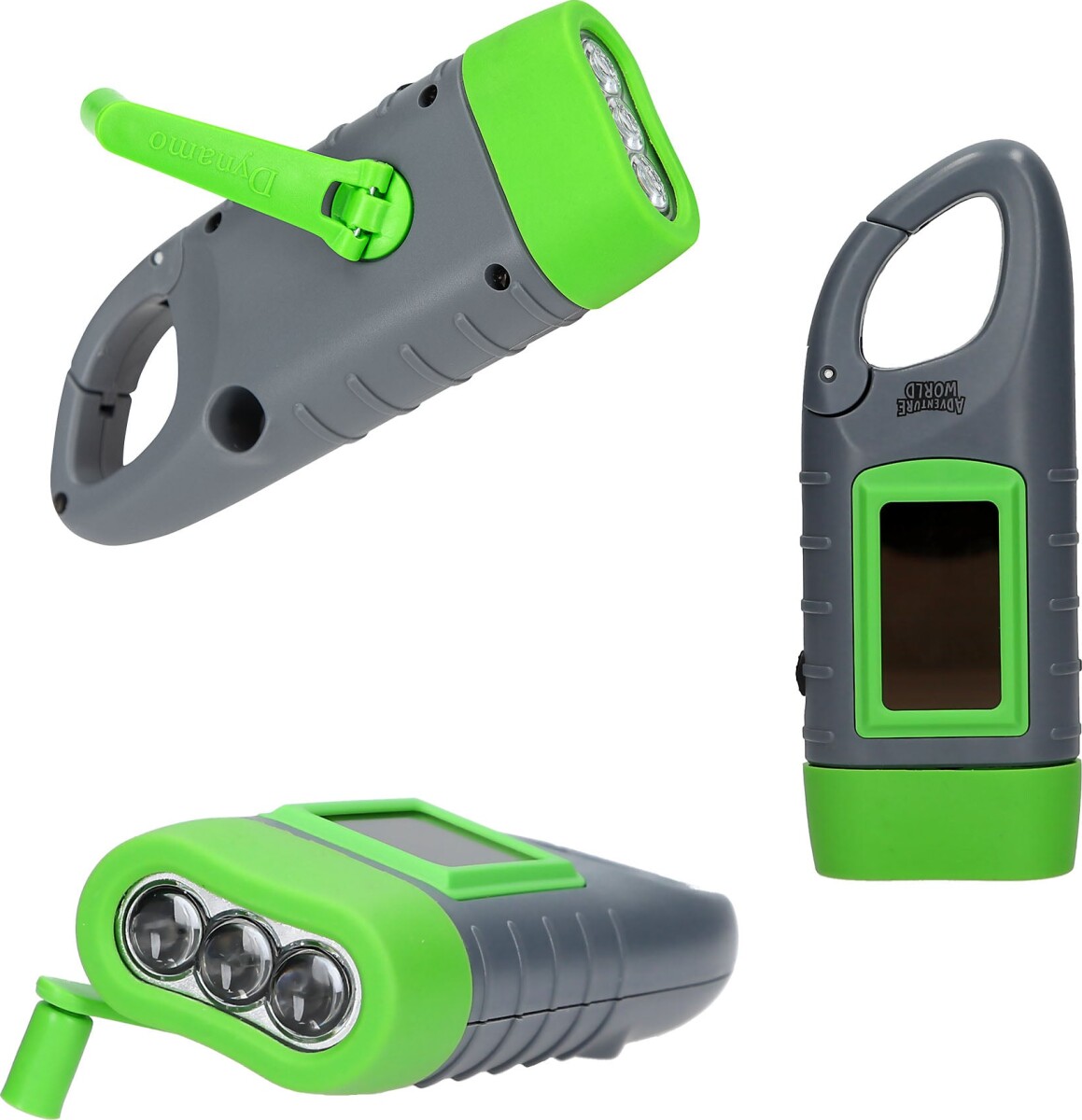 Dino World - Adventure World Dynamo Lygte - Dynamic Blue-Orange Or Grey