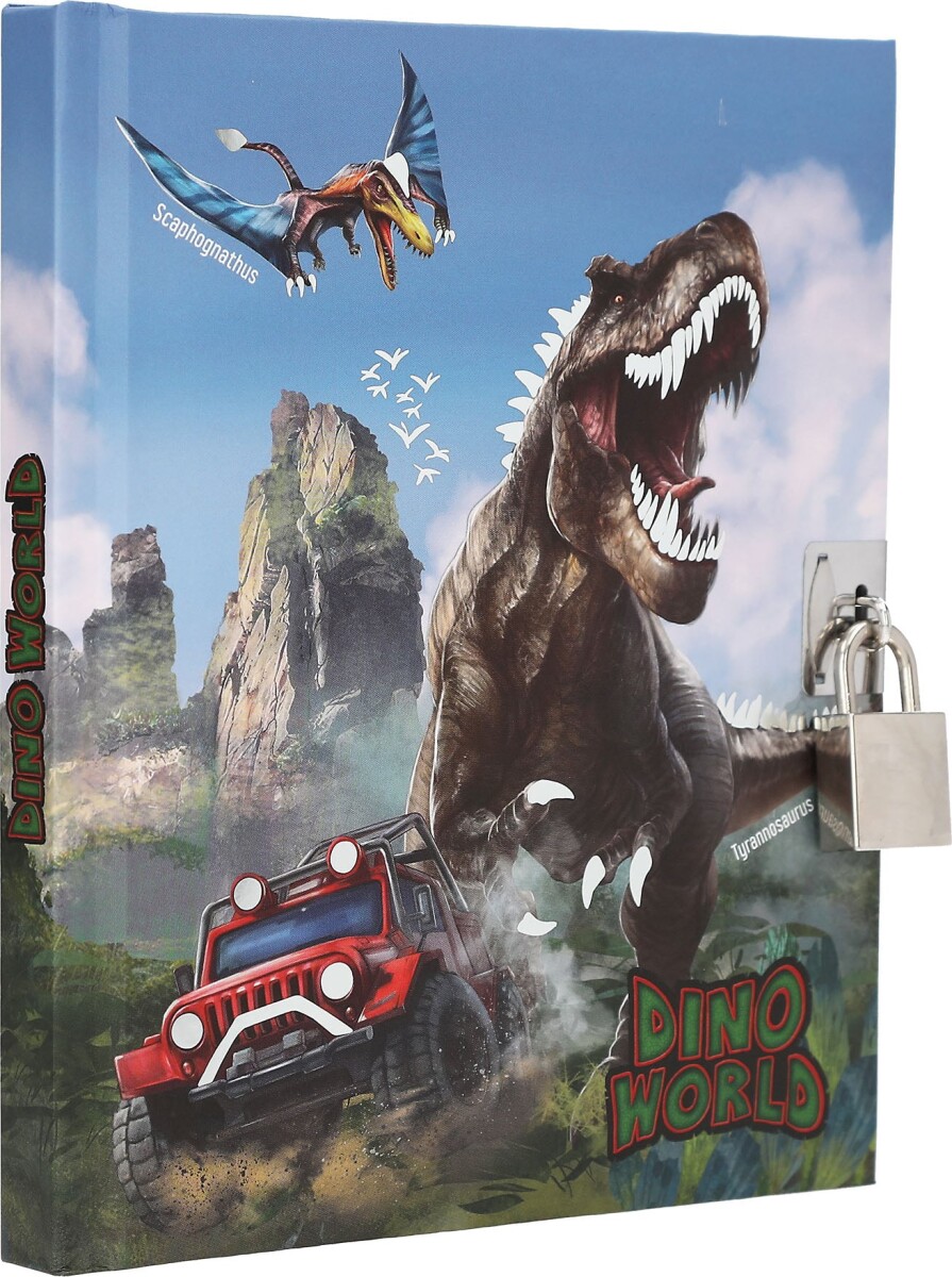 Dino World - Dagbog Mhængelås