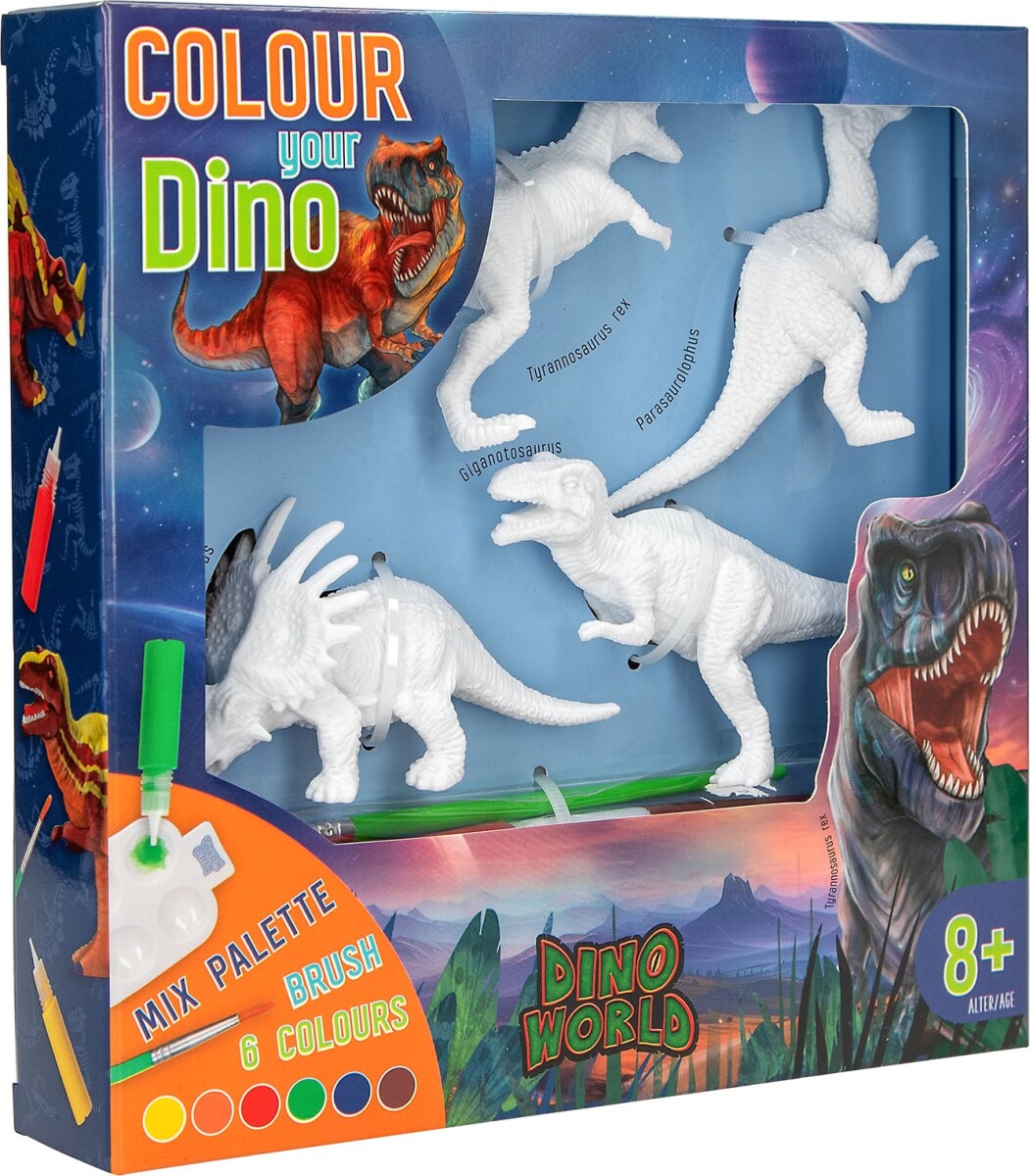Dino World - Diy Colour Your Dino