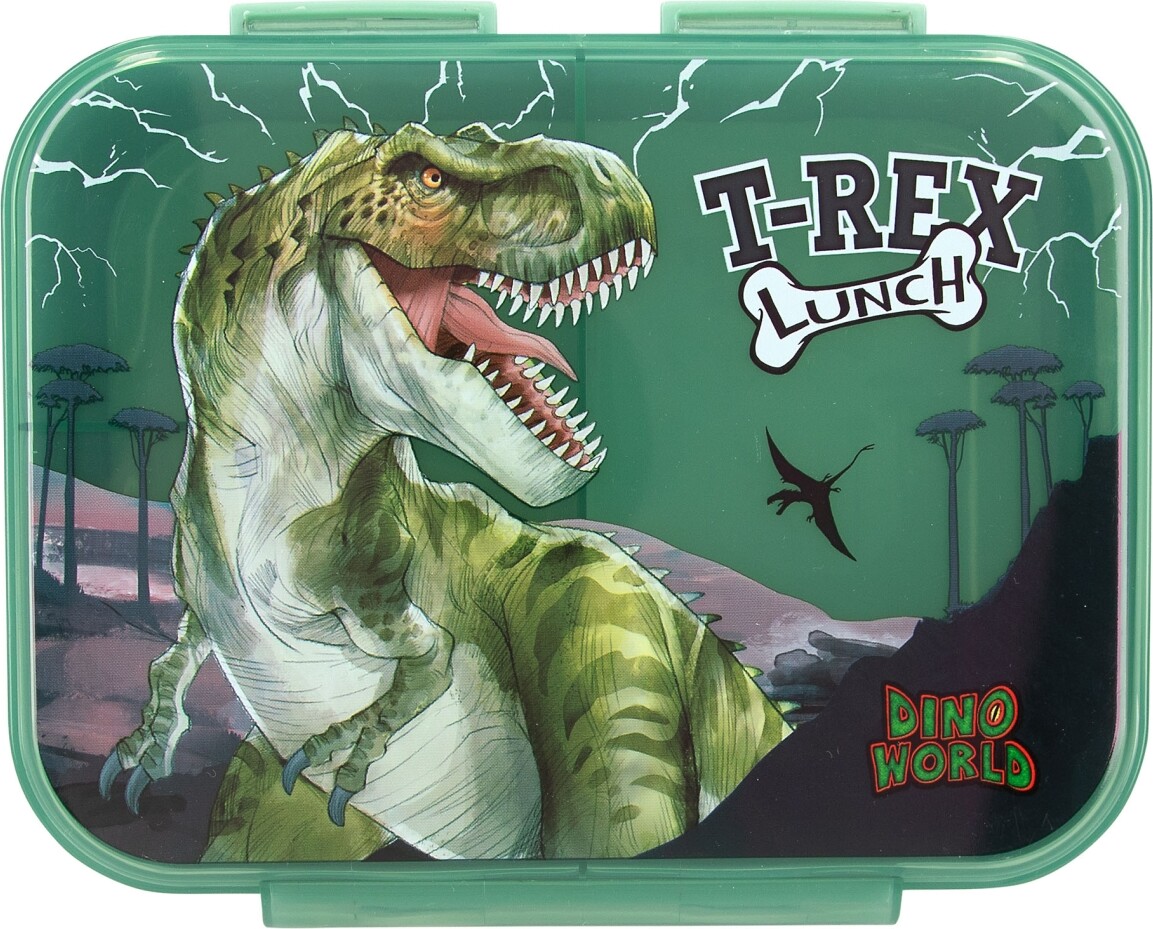Dinosaur Madkasse Med 3 Rum - Reflector - Dino World