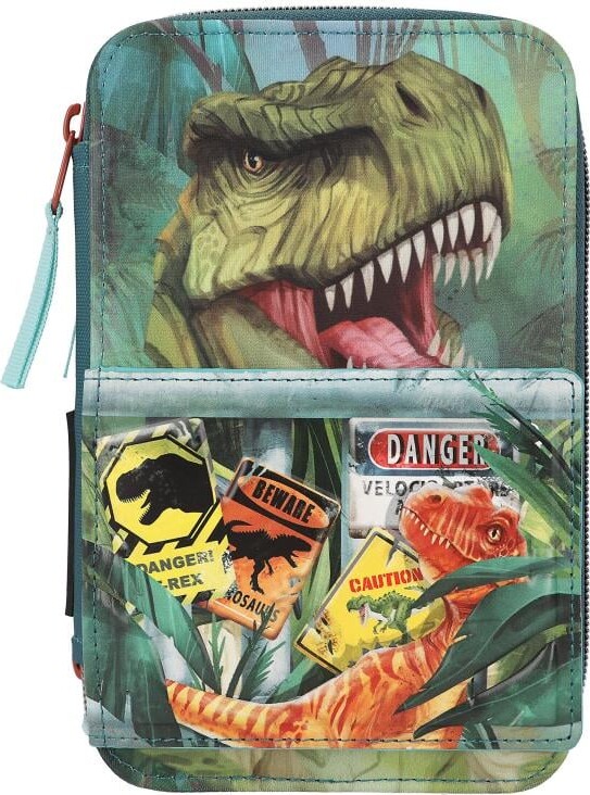 Dino World - Trippel Penalhus Med Indhold - Danger