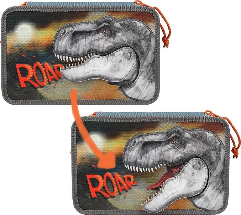 Dino World - Trippel Penalhus Med Indhold - Roar