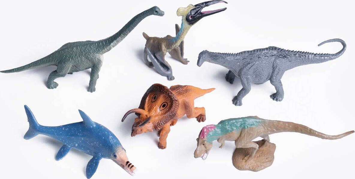 Små Dinosaur Figurer - 6 Stk - 1