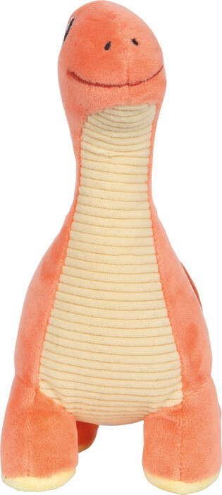 Smallstuff - Dinosaur Bamse - Orange - 19 Cm